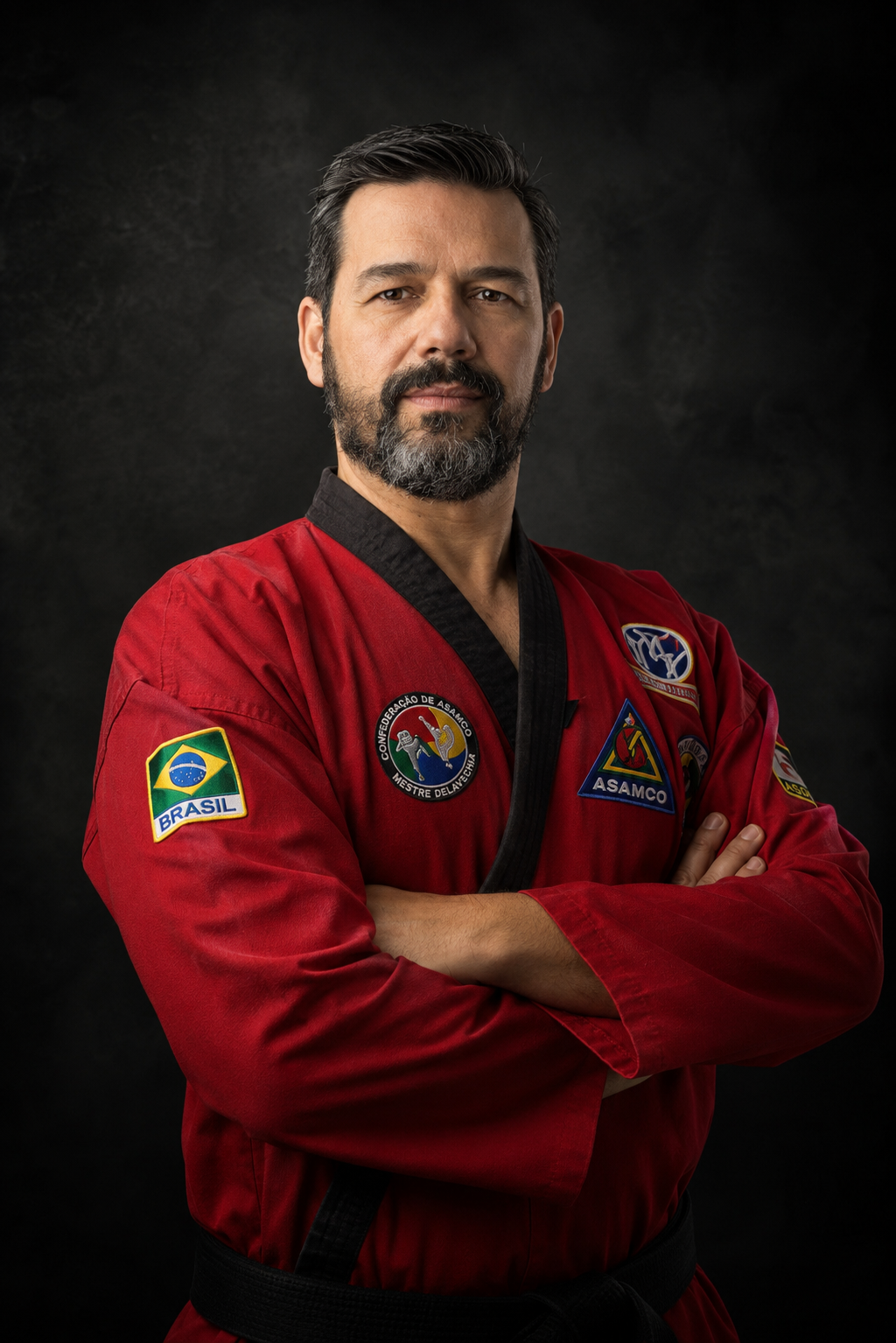 Grão-Mestre Delavechia, faixa preta do Sistema ASAMCO de Arte Marcial